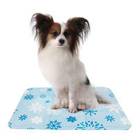Snowflakes1 Cooling dog mat