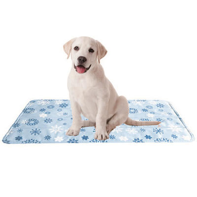 Snowflakes1 Dog refreshing mat